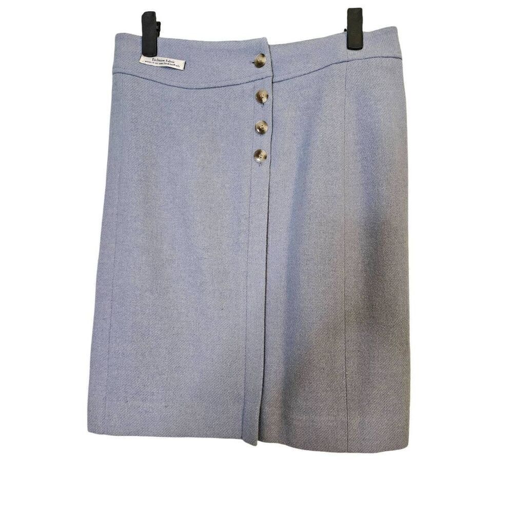 Pendleton wool light blue knee length skirt. NWOT . Size 6.